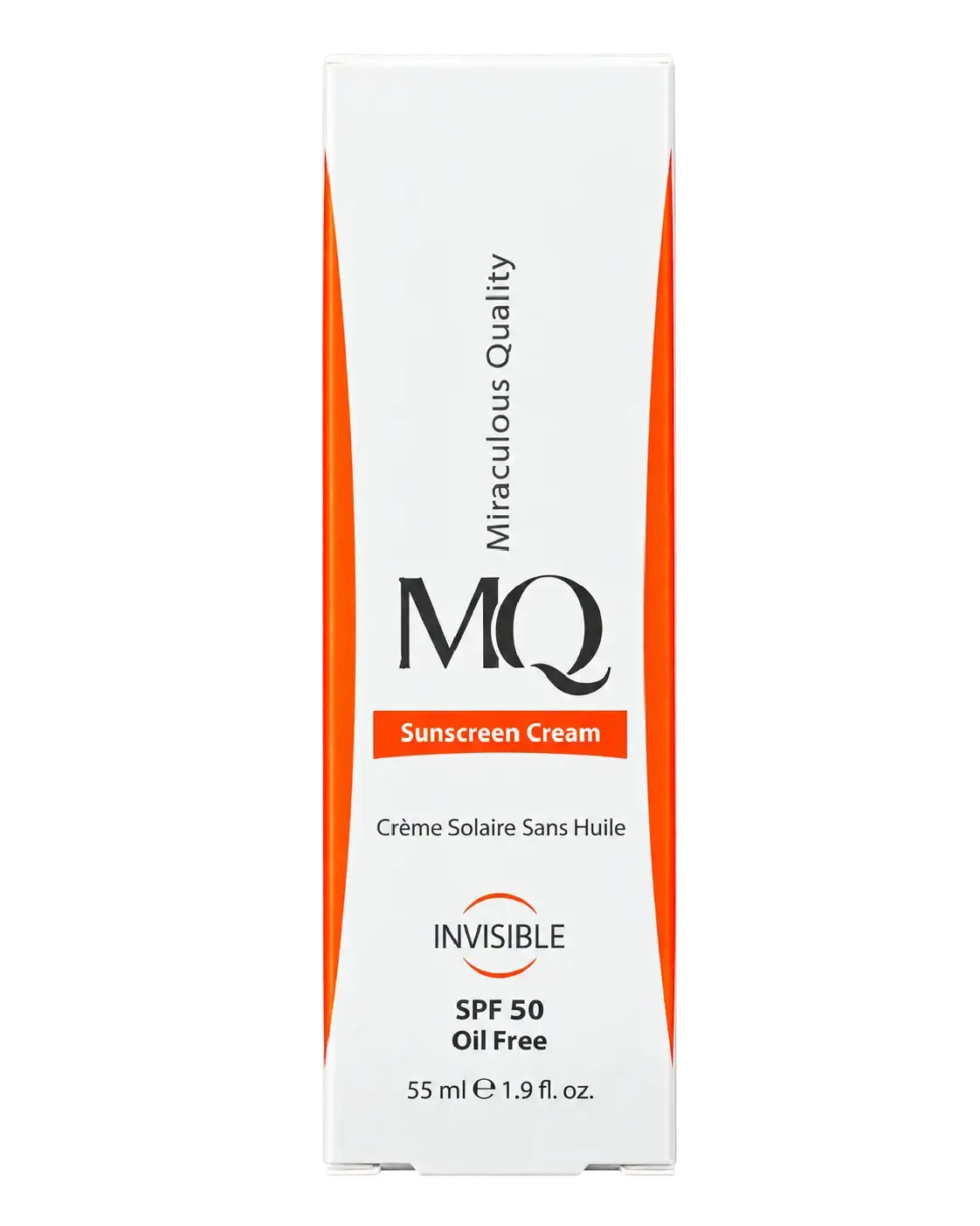 ضد آفتاب بی‌رنگ ام کیو مدل Oil Free SPF50 مناسب پوست چرب و مختلط